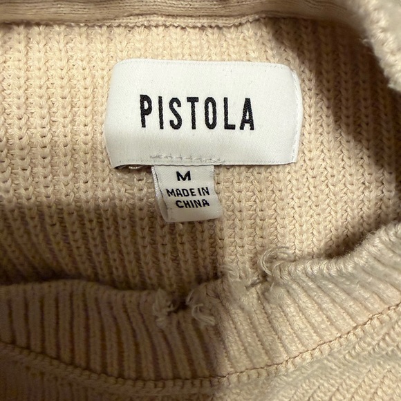 Pistola Women's Beige Crewneck Sweater - Picture 3 of 4